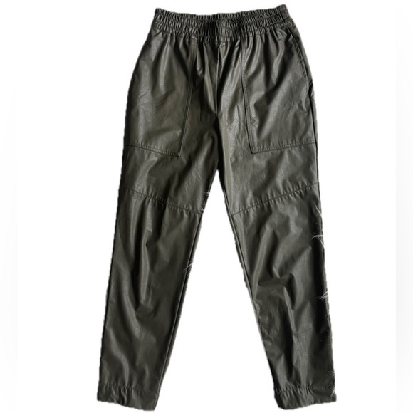 Lysse Women's Brisk Leather Jogger Olive Green Size Small - Picture 1 of 5